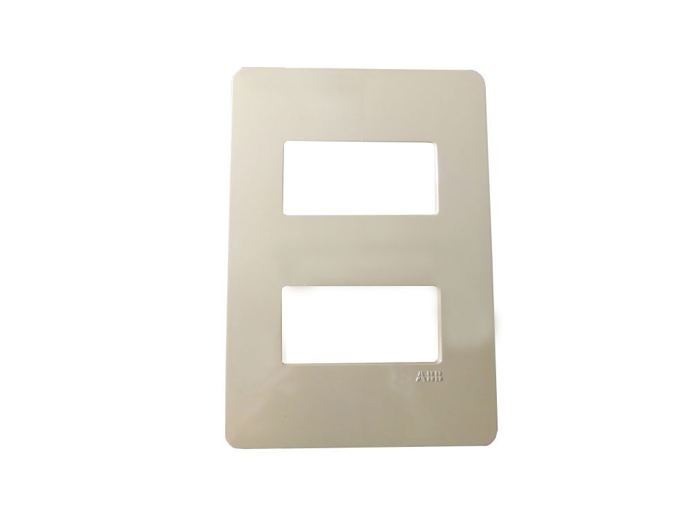 Placa PVC para 2 Módulos 4x2 Chocolate Unno Life