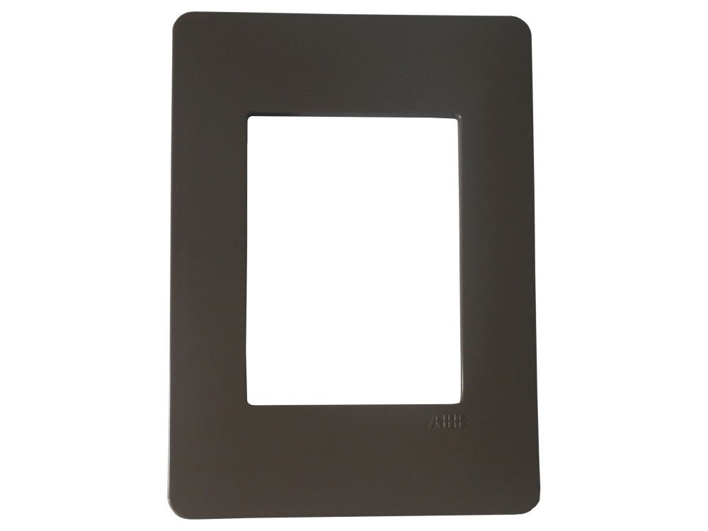 Placa PVC para 3 Módulos 4x2 Chocolate Unno Life