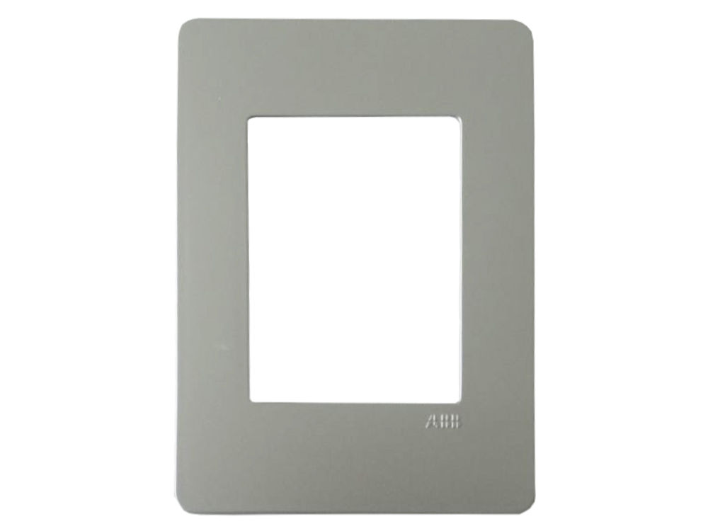 Placa PVC para 3 Módulos 4x2 Prata Linha Unno Life