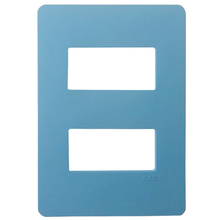 Placa PVC para 2 Módulos Distanciados 4x2 SKY Linha Unno Life