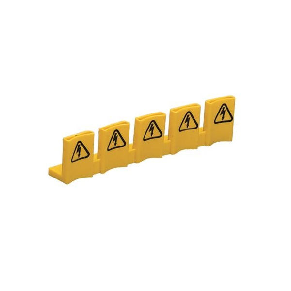 Tampa PVC Extremidade para Barramento Pente Monofásico Amarela