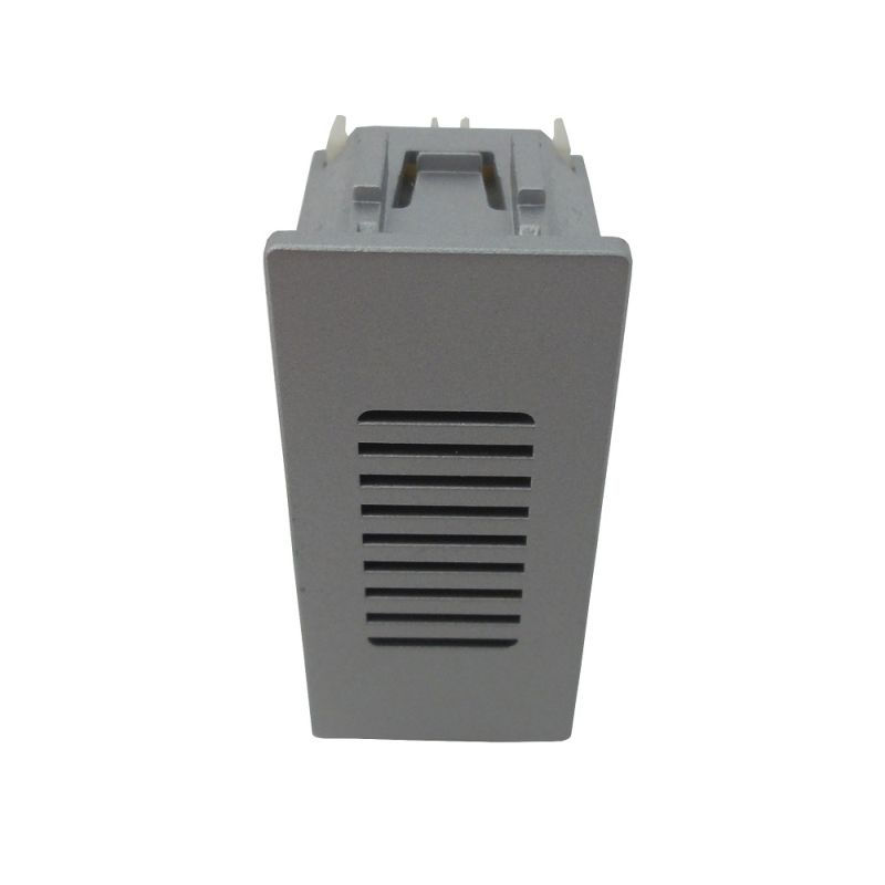 Módulo Módulo Campainha Cigarra 1 Módulo 127/220VCA PVC Prata Linha Unno Life