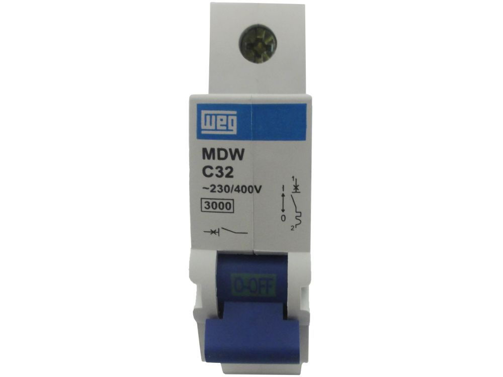 Disjuntor Termomagnético Fixo Unipolar MDW B 16A 5 KA/3 KA 127/220VCA DIN