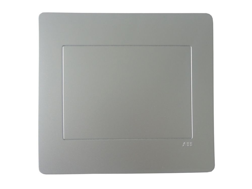 Placa PVC Cega 4x4 Prata Linha Unno Life