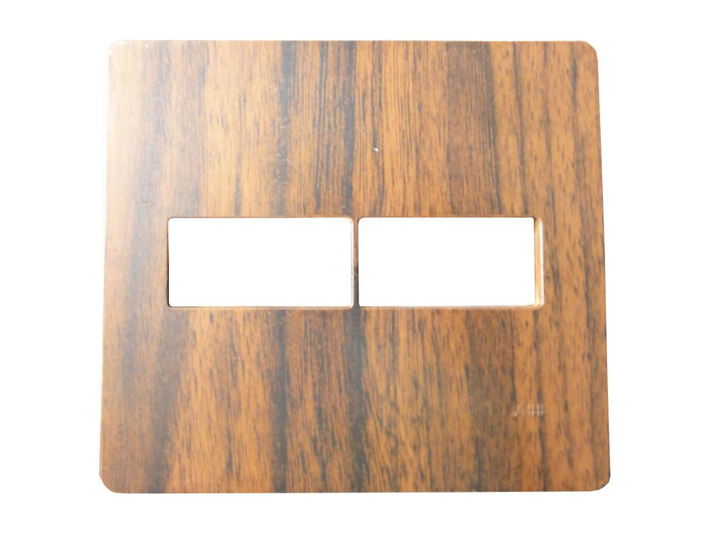 Placa PVC para 2 Módulos 4x4 Wengue Natur Linha Unno Life