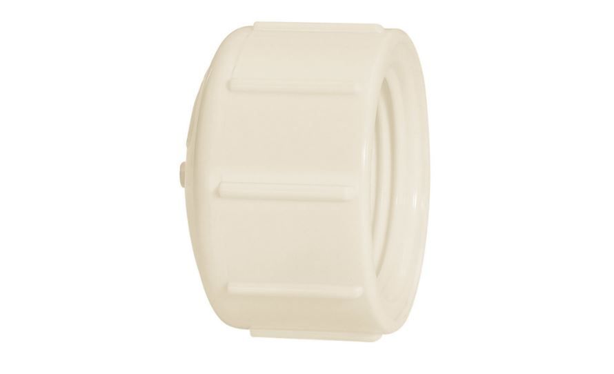 Tampão Tampão PVC Cap Rosqueável 1.1/2" Classe 15 Branco Água Fria