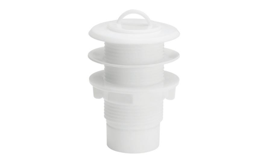 Válvula Válvula Escoamento PVC 1.1/4"X1.1/2" Branca para Tanque