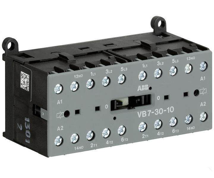 Contator Reversor 12A 1NA 24VCC 45-450 Hz VB7 com Intertravamento