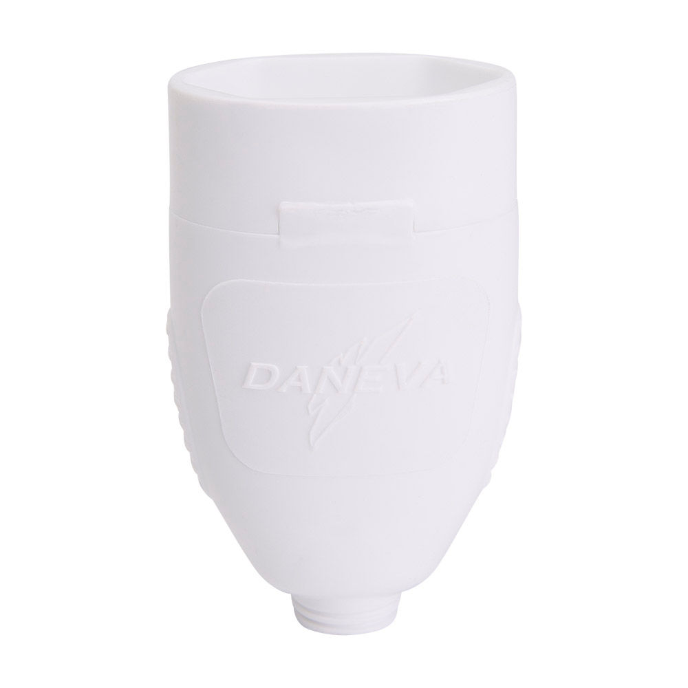 Plugue Fêmea 2P Redondo 20A 250VCA PVC Branco