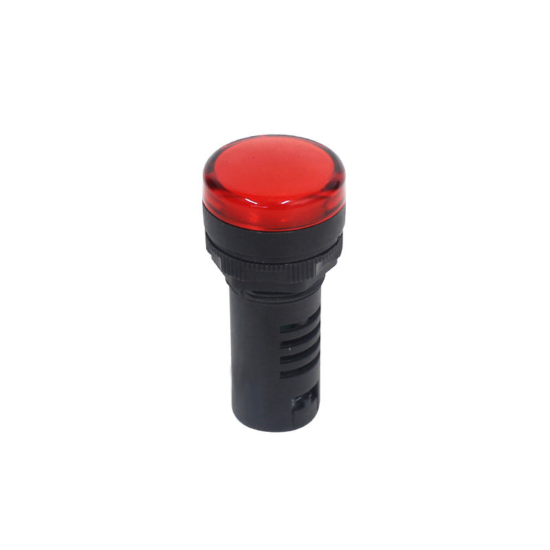 Sinaleiro Led PVC Faceado Lente Lisa com LED 22 mm 220VCA Vermelho