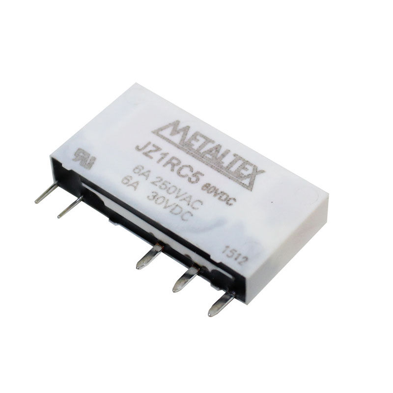Relé Miniatura Relé Miniatura para Acoplador Relé JZ1 6A 60VCC 1 Contato Reversível Estreito sem Base para PRT8-3-PRT8-4 sem LED