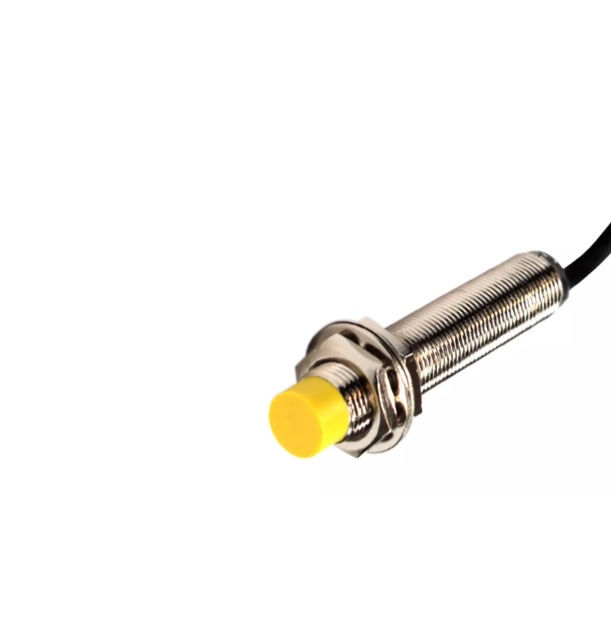 Sensor Indutivo Saliente Cilíndrico M12 NPN 10-36VCC 1NA+1NF Alcance 4 mm com Cabo 2 M 4 Fios IP67 com LED