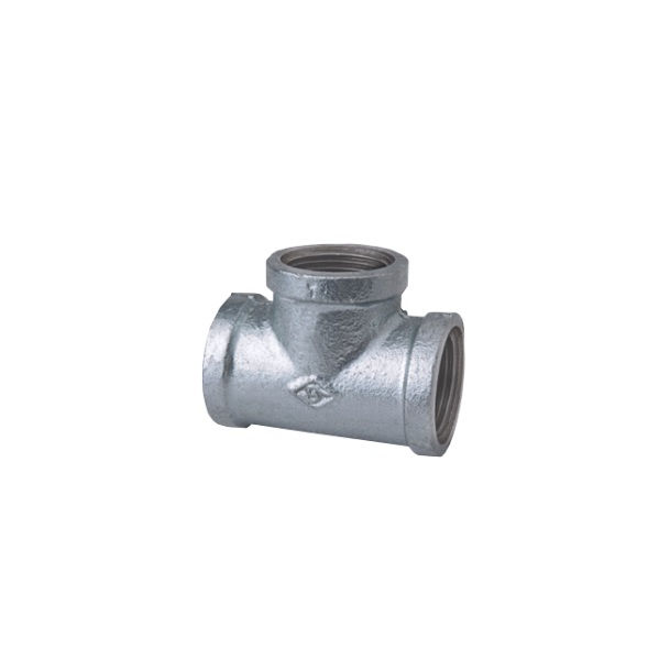 Te Ferro Maleável Galvanizado a Fogo 90G 1" com Rosca BSP