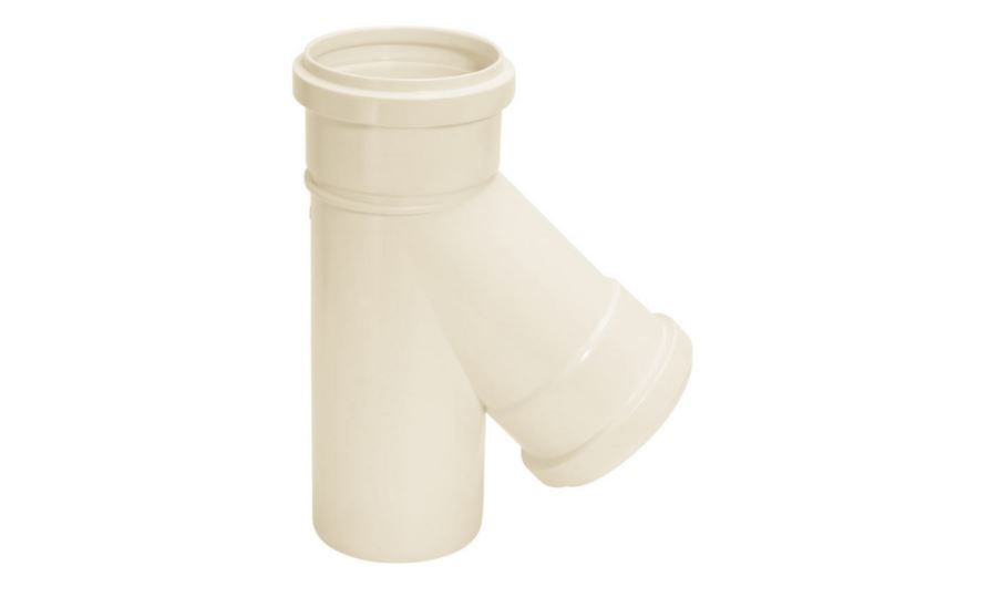 Junção Junção Invertida PVC 75x75 mm Classe 8 Branca Esgoto