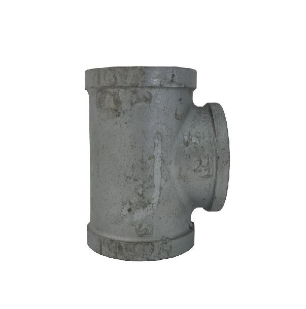 Te Ferro Maleável Galvanizado a Fogo 90G 4" com Rosca BSP