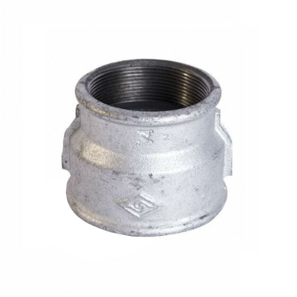 Luva Redução Ferro Maleável Galvanizado a Fogo 2"X1" com Rosca BSP