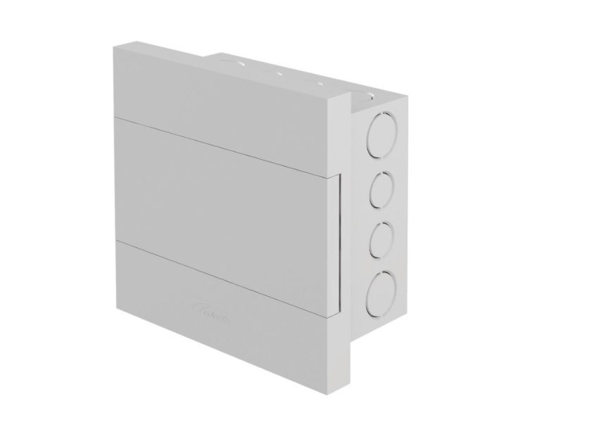 Quadro de Distribuição Quadro de Distribuição PVC Embutir 24 Disjuntores DIN sem Barramento sem Geral Branco Porta Opaca