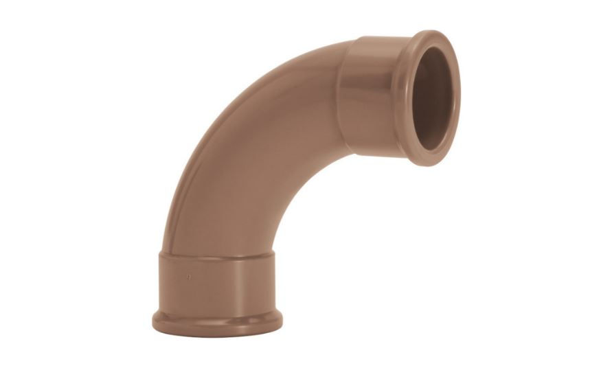 Curva PVC 90G Soldável 75 mm Classe 15 Marrom Água Fria