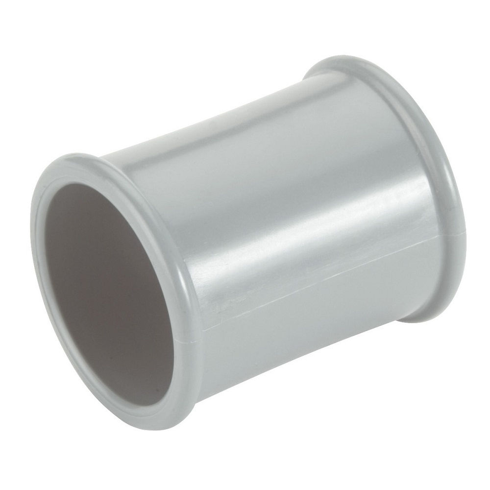 Luva PVC para Eletroduto 1/2" sem Rosca Cinza