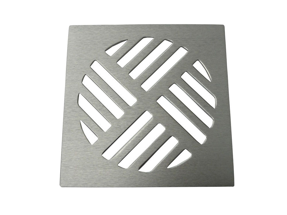 Grelha Alumínio Quadrada para Caixa Sifonada 150x150 mm Classe 8 Esgoto