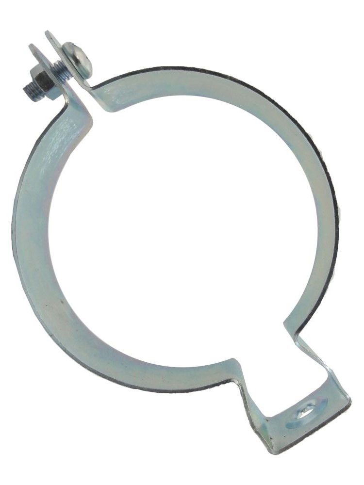 Abraçadeira Abraçadeira Galvanizada Eletrolítica Tipo D 3" com Porca e Parafuso para Eletroduto