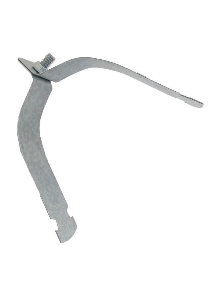 Abraçadeira Abraçadeira Galvanizada Eletrolítica Tipo U 6" com Porca e Parafuso para Perfilado