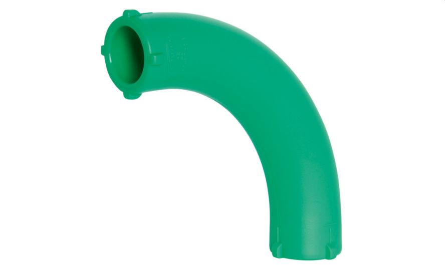 Curva 90G Fêmea - Fêmea 25 mm PPR Verde Água Quente