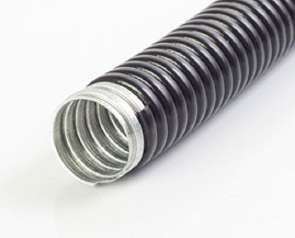 Conduíte Conduíte Corrugado Seal Tubo PVC com Alma de Aço 1/2" com 30 M Preto