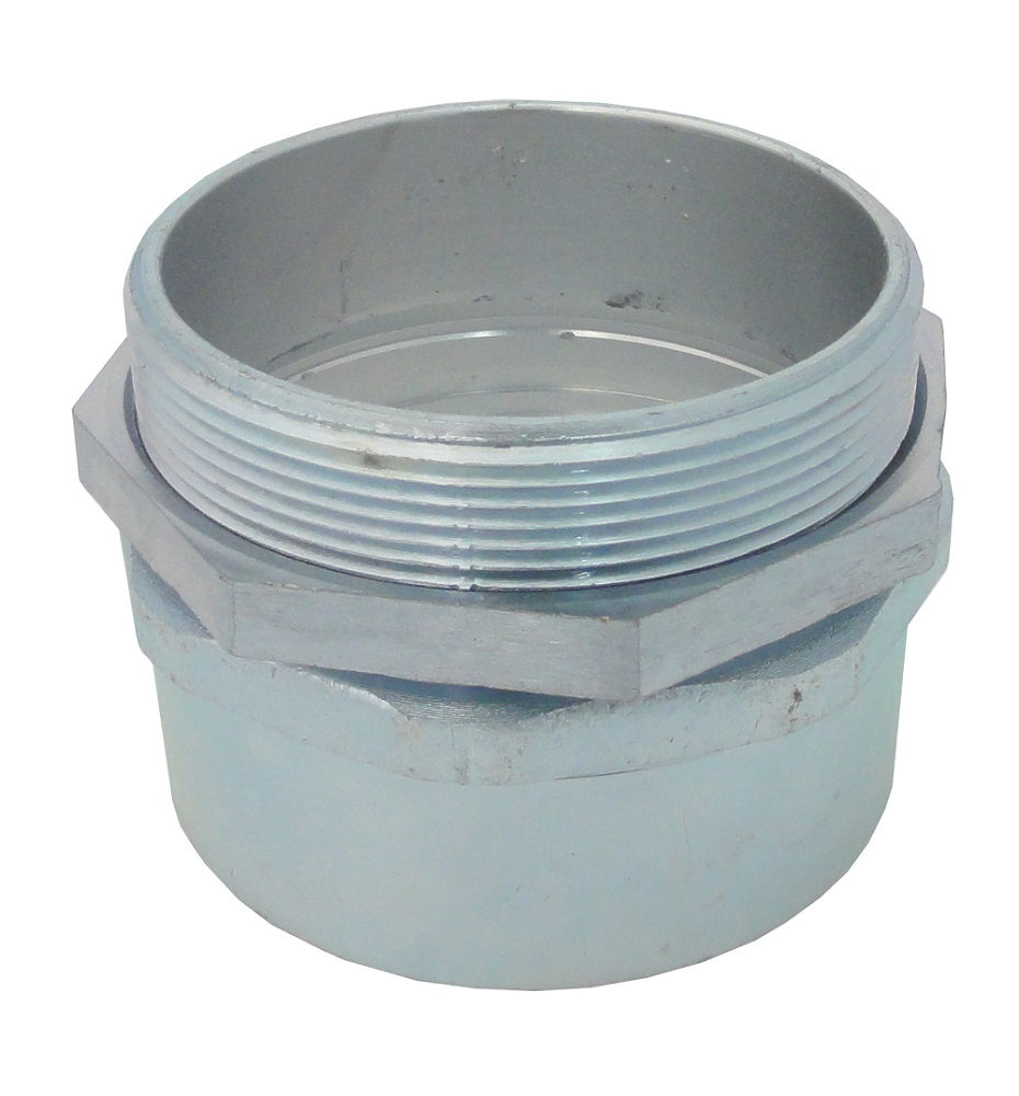 Conector Macho Fixo Galvanizado Eletrolítico 4"