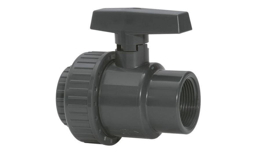 Registro PVC Esfera Rosqueável 2" Classe 15 Marrom Água Fria