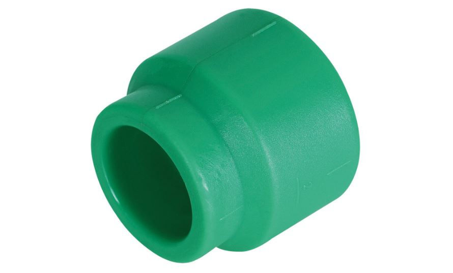 Luva Redução Fêmea/Fêmea 32x25 mm PPR Verde Água Quente