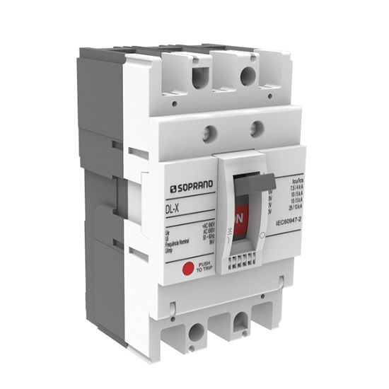 Disjuntor Termomagnético Fixo Tripolar DL250-X 250A 70 KA/50 KA 220/380VCA Caixa Moldada