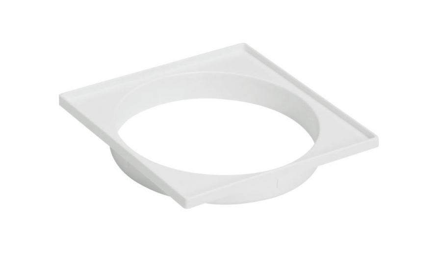 Porta Tampa PVC para Caixa Sifonada Quadrada 250 mm Classe 8 Branca Esgoto