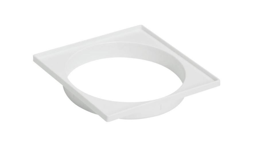 Porta Grelha PVC para Caixa Sifonada Tampa Quadrada 150 mm Classe 8 Cromada Esgoto