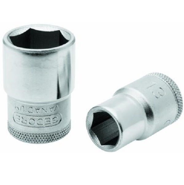 Soquete Sextavado Encaixe Aço Vanadium 19 6 mm 1/2" 6 mm