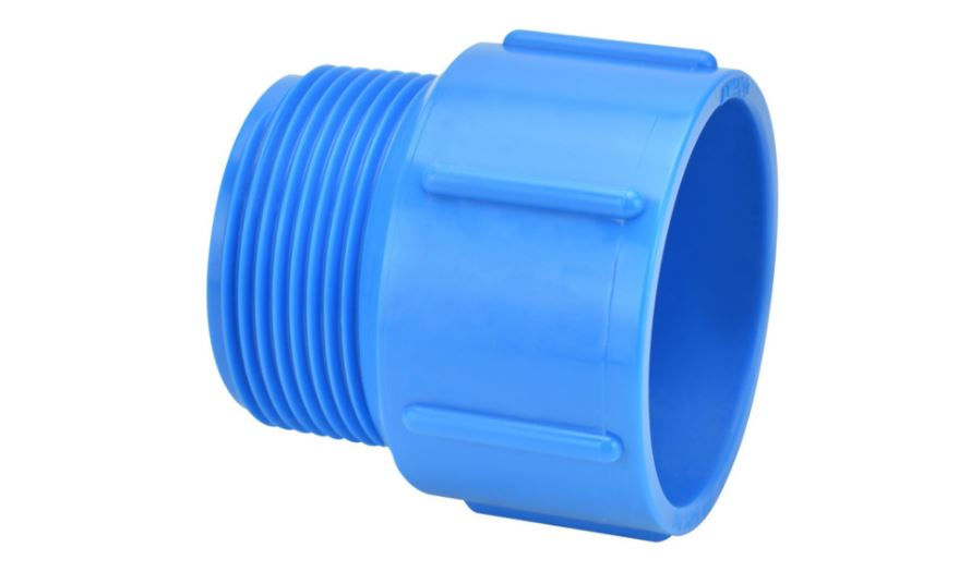 Adaptador PVC Rosqueável com Anel para Caixa D'água 1" Branco Água Fria