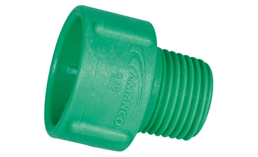 Plugue Plugue Rosqueável 3/4" PPR Verde Água Quente