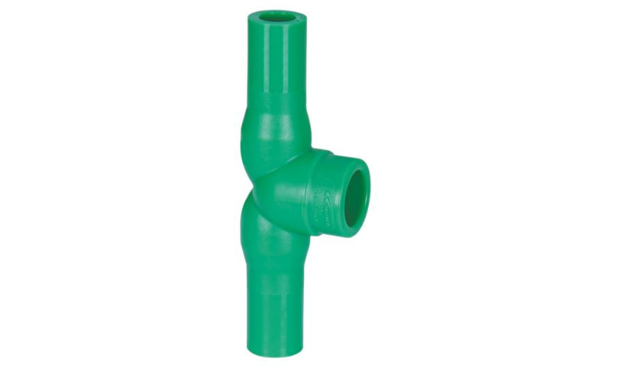 Te Fêmea/Macho/Macho Misturador 20 mm PPR Verde Água Quente