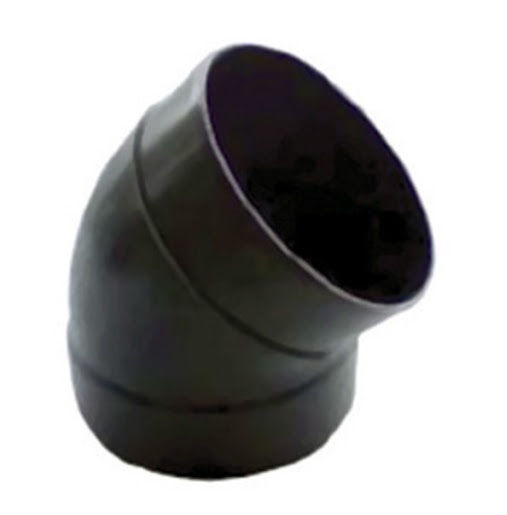 Joelho PVC 45G Macho/Fêmea para Calha Pluvial 80 mm Cinza Escuro Quickstream