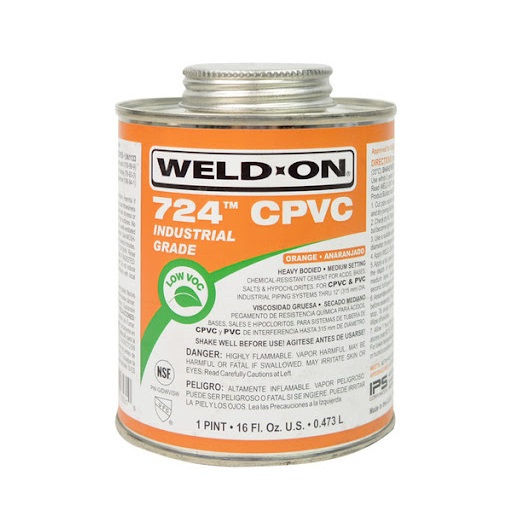 Adesivo Frasco para Tubos e Conexões Super CPVC 473ML com Pincel Aplicador Ultratemp Flowguard Água Quente