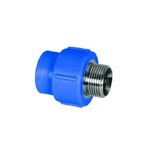 Adaptador PPR Femea-Macho com Inserto Metálico Transição 32 mmX3/4" Industrial Azul