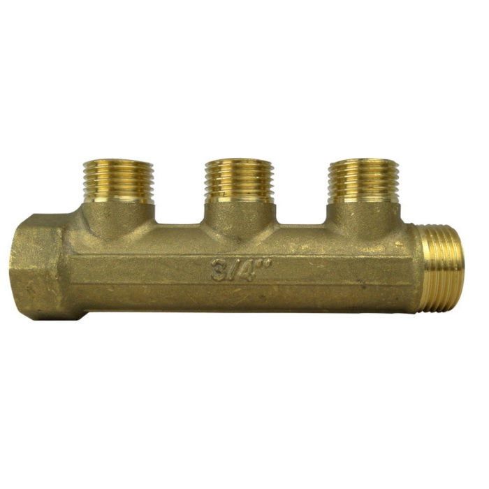 Módulo Distribuição Metálico 3 Saídas 1"X16MM Pex Amanco Wavin