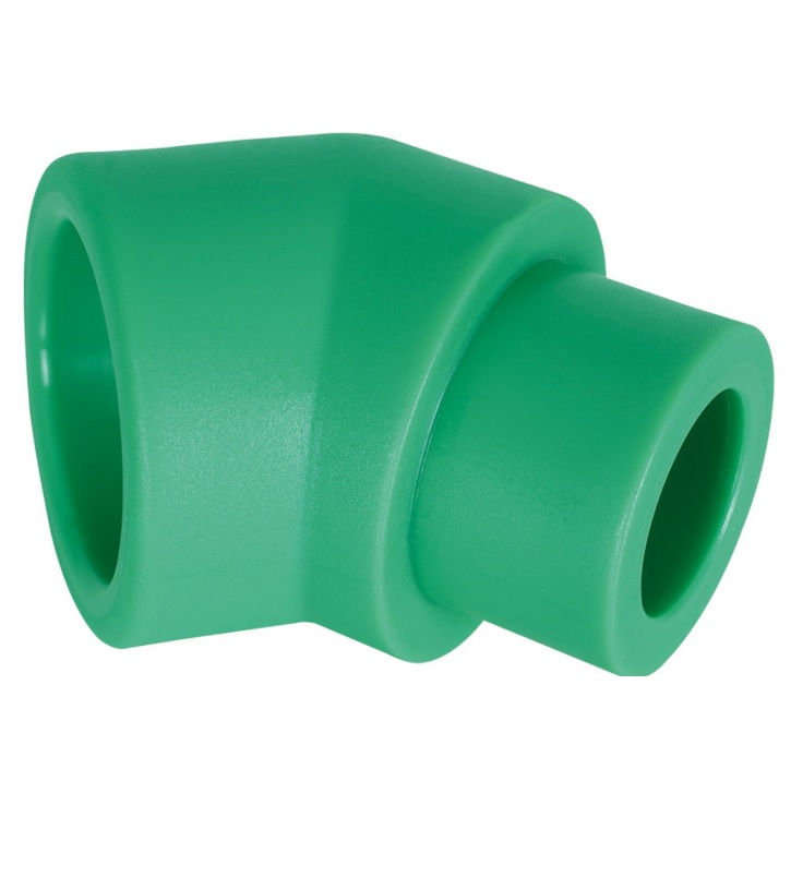 Joelho 45G Macho/Fêmea 25 mm PPR Verde Água Quente
