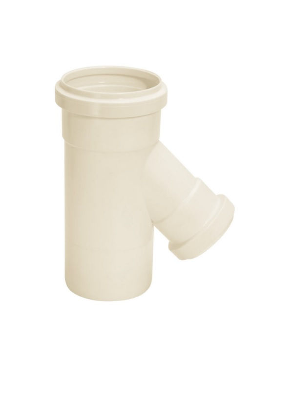 Junção Junção Redução Invertida PVC 100x75 mm Classe 8 Branca Esgoto