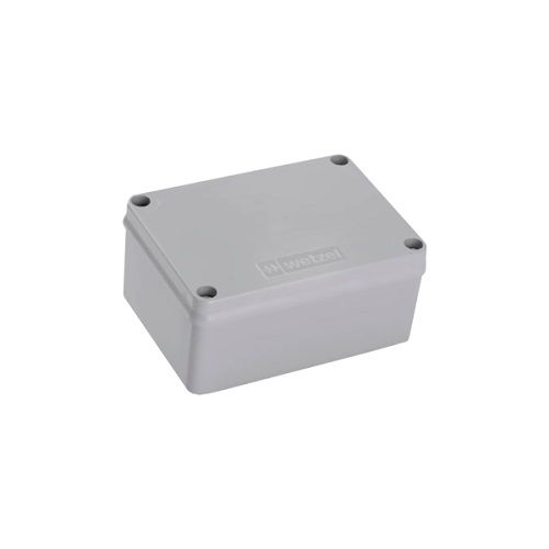 Caixa Passagem Sobrepor PVC 154x110x70 mm SSX161 Fixo Cinza com Tampa Opaca Baixa sem Embutes