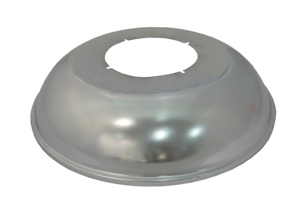 Refletor Redondo Chapa Alumínio Prato para Arandela 100W sem Soquete Cinza Projetor