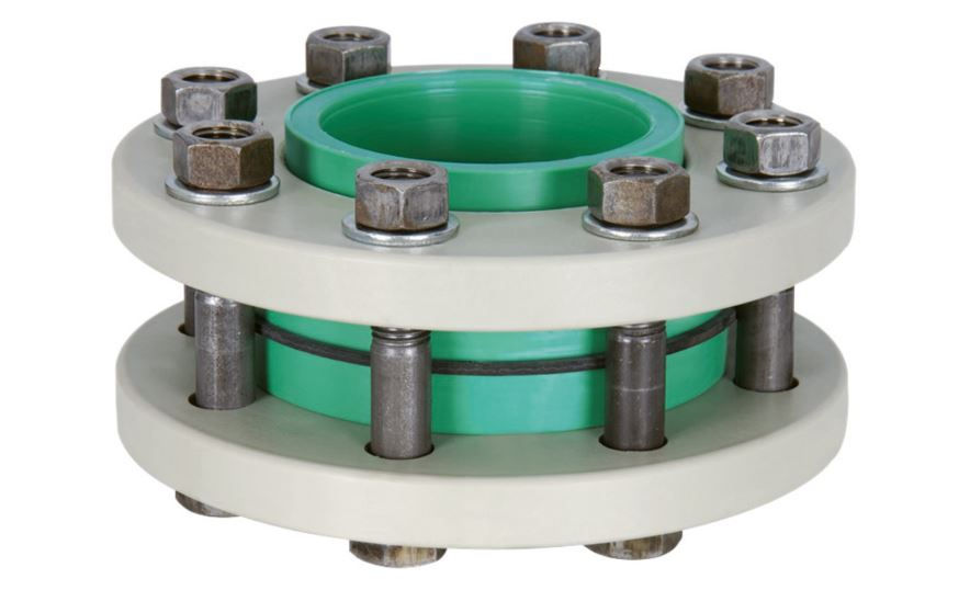 União União Flangeada 75 mm PPR Verde Água Quente