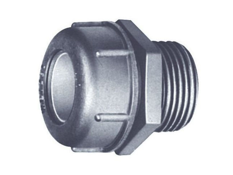 Prensa Cabo Alumínio 1.1/2" BSP Cinza com Vedação Cinza IP68 Cabo 37,00-40,00 mm