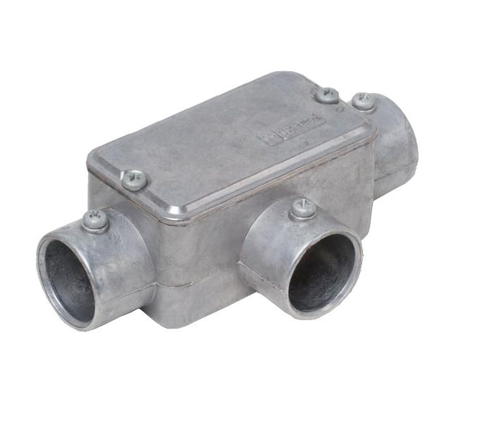 Condulete Alumínio Tipo Lrsr 1" sem Rosca com Tampa Cega sem Vedação sem Pintura IP20