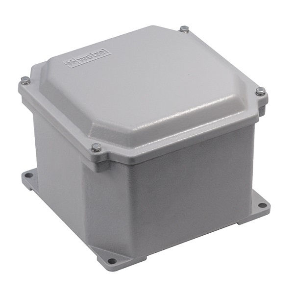 Caixa Ligação Sobrepor Alumínio 174x461x291 mm Retangular com Chassi Removível Cinza com Tampa Reforçada / IP65